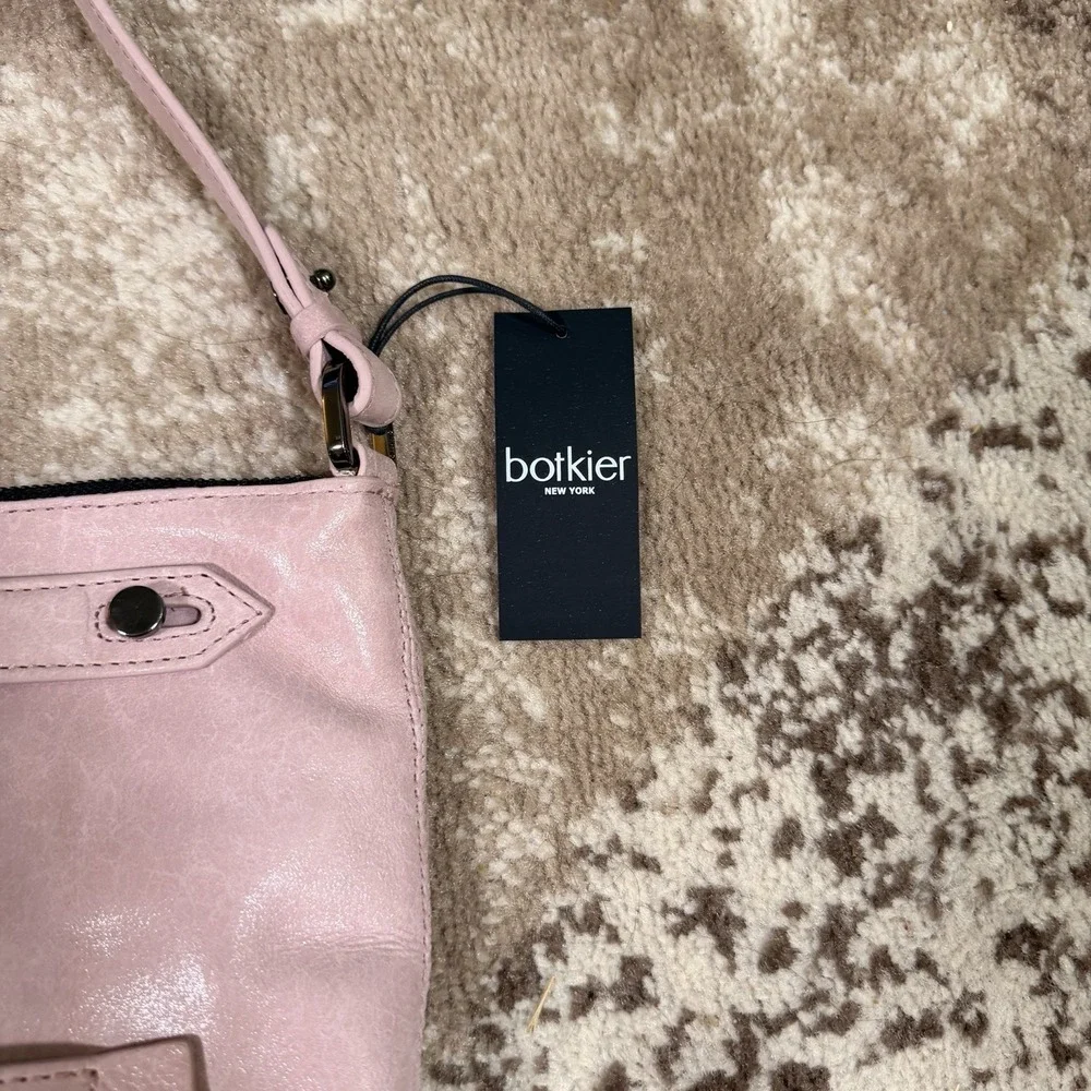Botkier Warren Magnolia Leather‎ Convertible Hobo Greige Crossbody Bag Studded